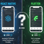 React Native vs Flutter cross platform mobile app development comparison