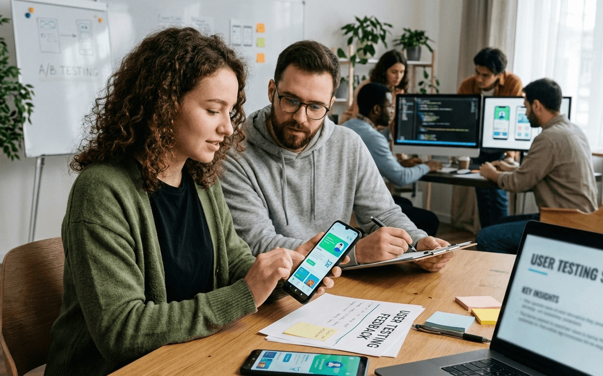 User Testing in Mobile App