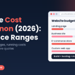 Website cost in Lebanon 2026 guide showing price ranges from landing pages to custom web apps, Step To Media