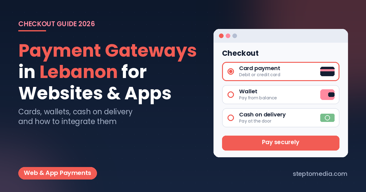 Payment Gateways in Lebanon for Websites & Apps