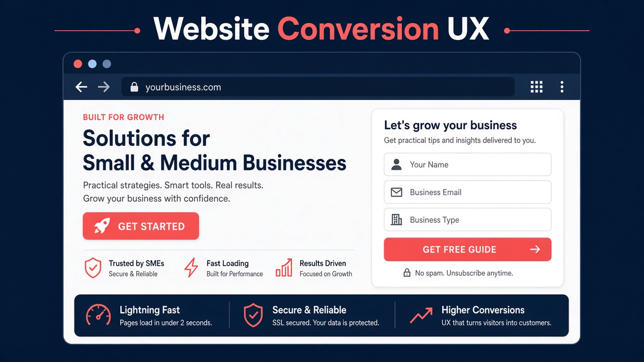 Website Conversion UX for Lebanon SMEs: Speed, Trust, and Forms That Convert
