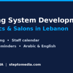 Booking system development for clinics and salons in Lebanon, Step To Media featured image